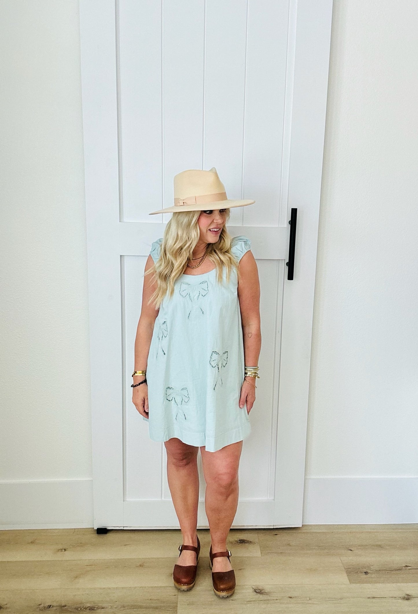 Mint Charm Bow Dress